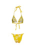 Yellow Caracolito Classic Triangle Bikini SET